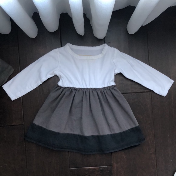 Mini Mioche Other - Mini Mioche Organic Colour Block Baby Twirl Dress 6-12mo